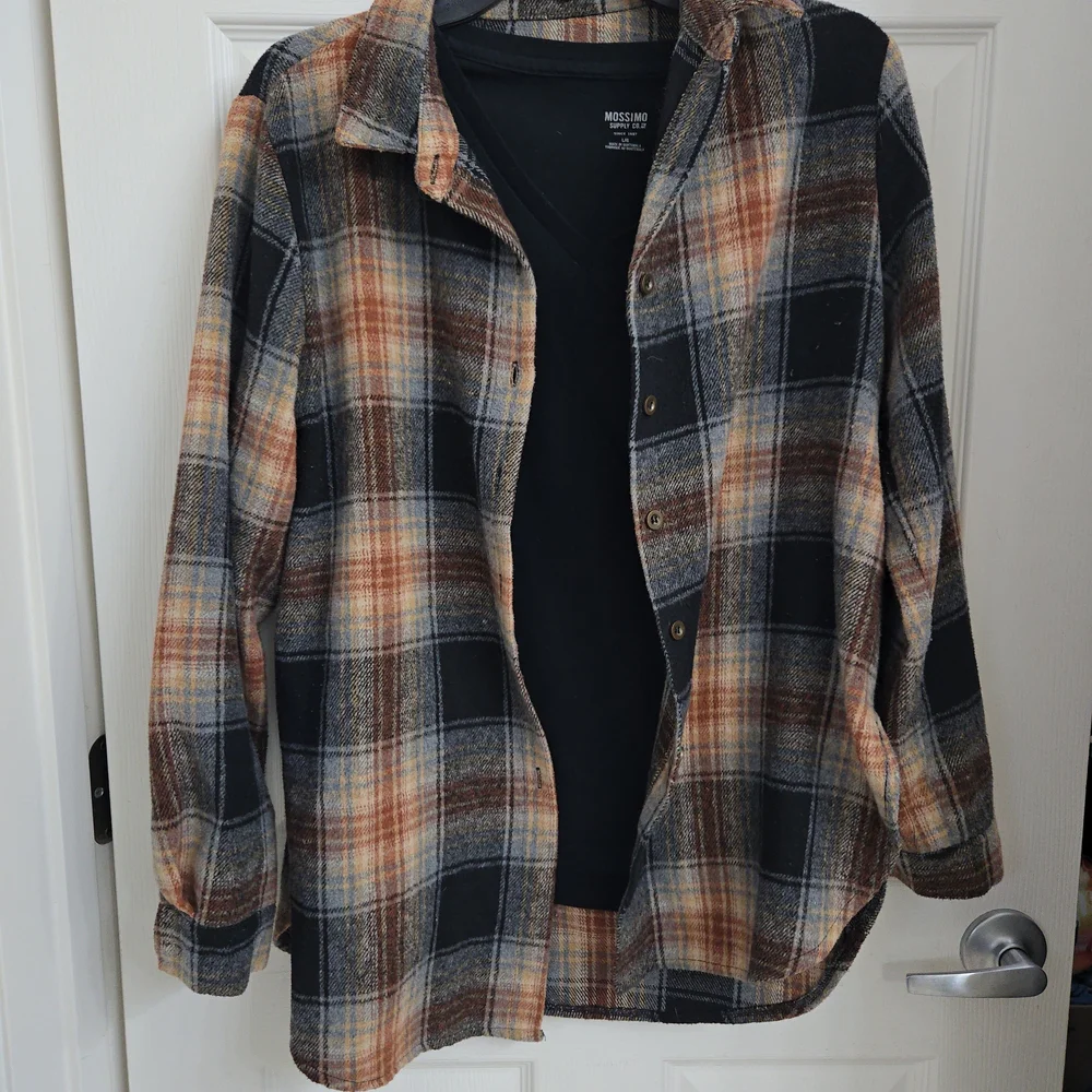 Plaid Button-Up Shirt - Picture 1 of 1